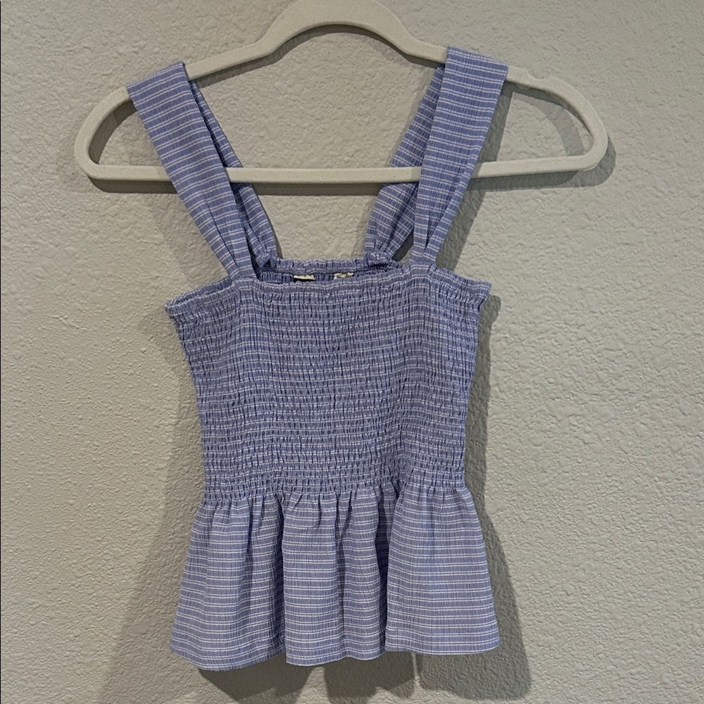 Madewell Texture and Thread Smocked Women's Top size XS